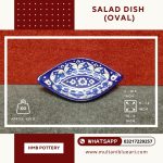 Salad Dish (Oval) - Multani Blue Pottery