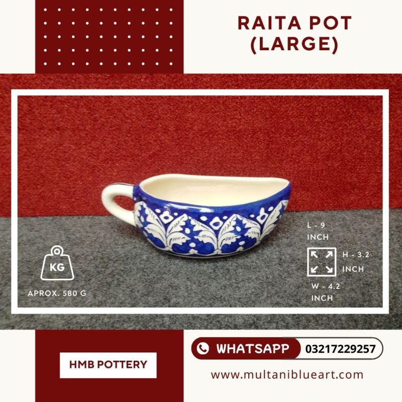 Raita Pot (Large) - Multani Blue Pottery