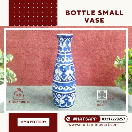 Bottle Small Vase - Multani Blue Pottery
