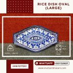 Rice Dish Oval (Large) - Multani Blue Pottery
