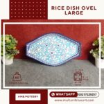 Rice Dish Ovel Large - Multani Blue Pottery