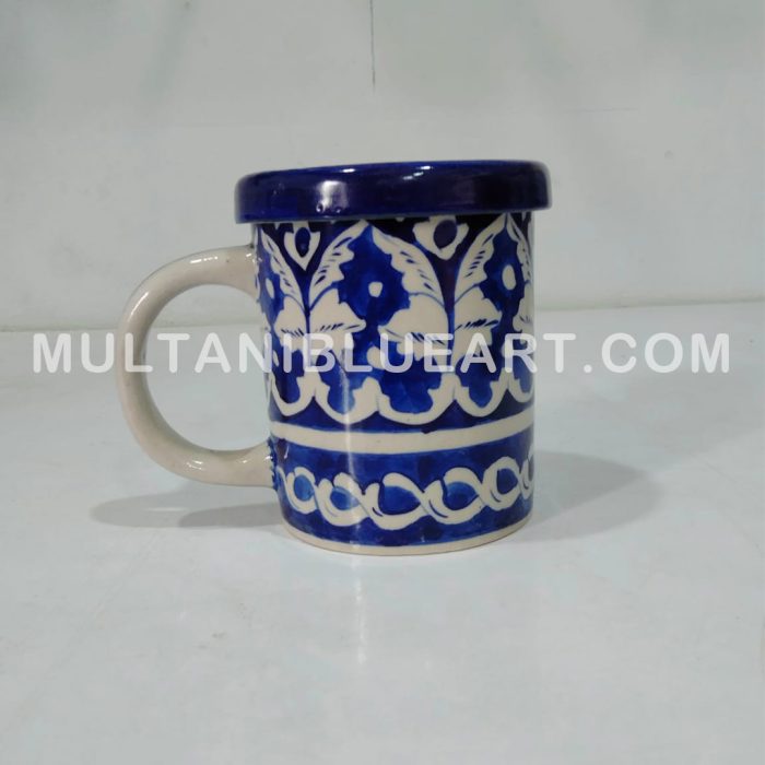 Cover Mug Blue Pottery