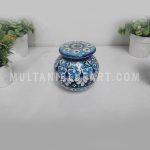 Jewelry Box Blue Pottery