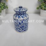 Pickle / Candy / Cookie Jar - Multani Blue Pottery