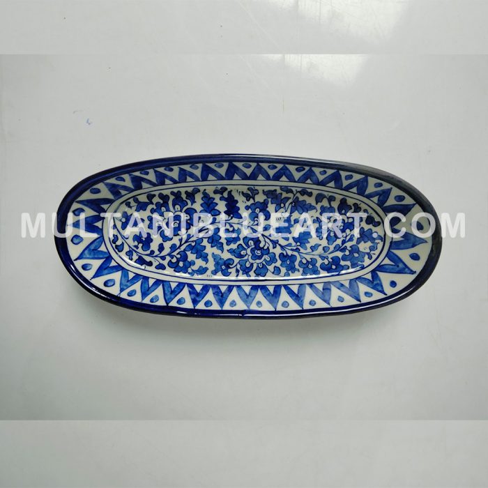 Kabab Dish Serving (5h) - Multani Blue Pottery