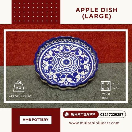 Apple Dish (Large) - Multani Blue Pottery