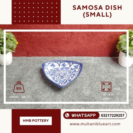 Samosa Dish (Small) - Multani Blue Pottery
