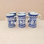 Coffee Mug / Lussi Mug Set (Large) of Multani Blue Pottery