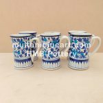 Coffee Mug / Lussi Mug Set (Large) of Multani Blue Pottery