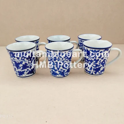 VIP Mug Set Sareena Design of Multani Blue Pottery