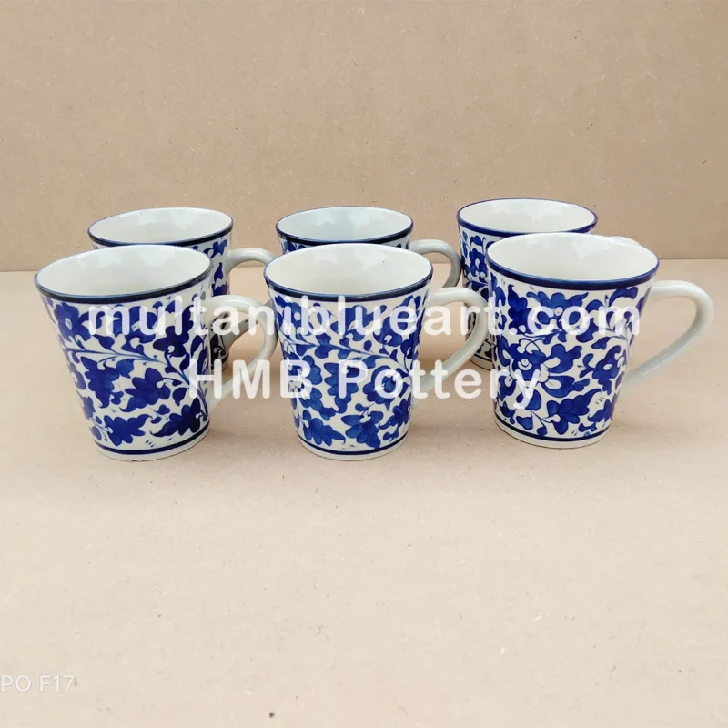 VIP Mug Set Sareena Design of Multani Blue Pottery