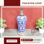 Pakistan Lamp - Multani Blue Pottery