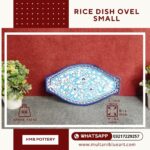 Rice Dish Ovel Small - Multani Blue Pottery