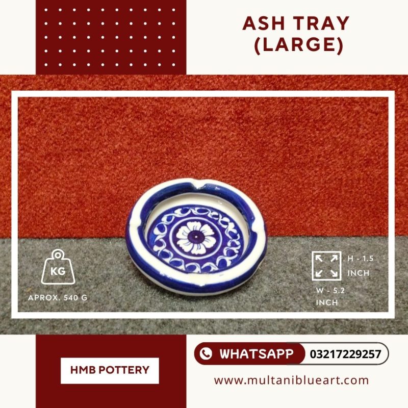 Ash Tray (Large) - Multani Blue Pottery