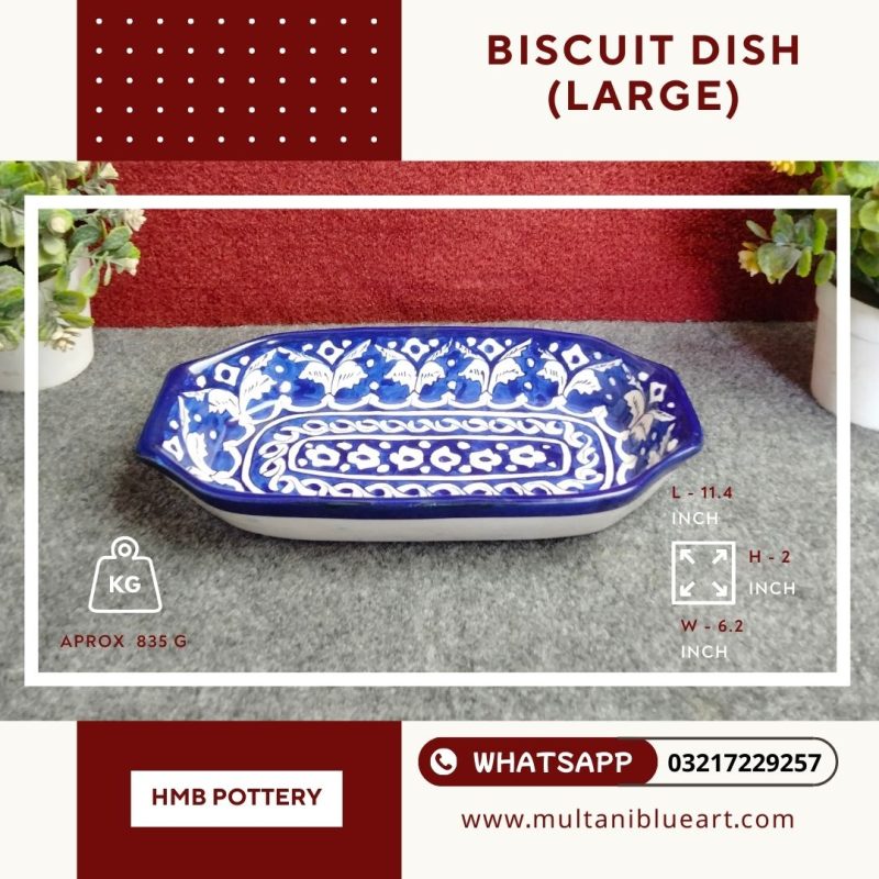 Biscuit Dish (Large) - Multani Blue Pottery