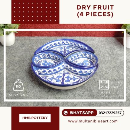 Dry Fruit (2 Eyes) - Multani Blue Pottery