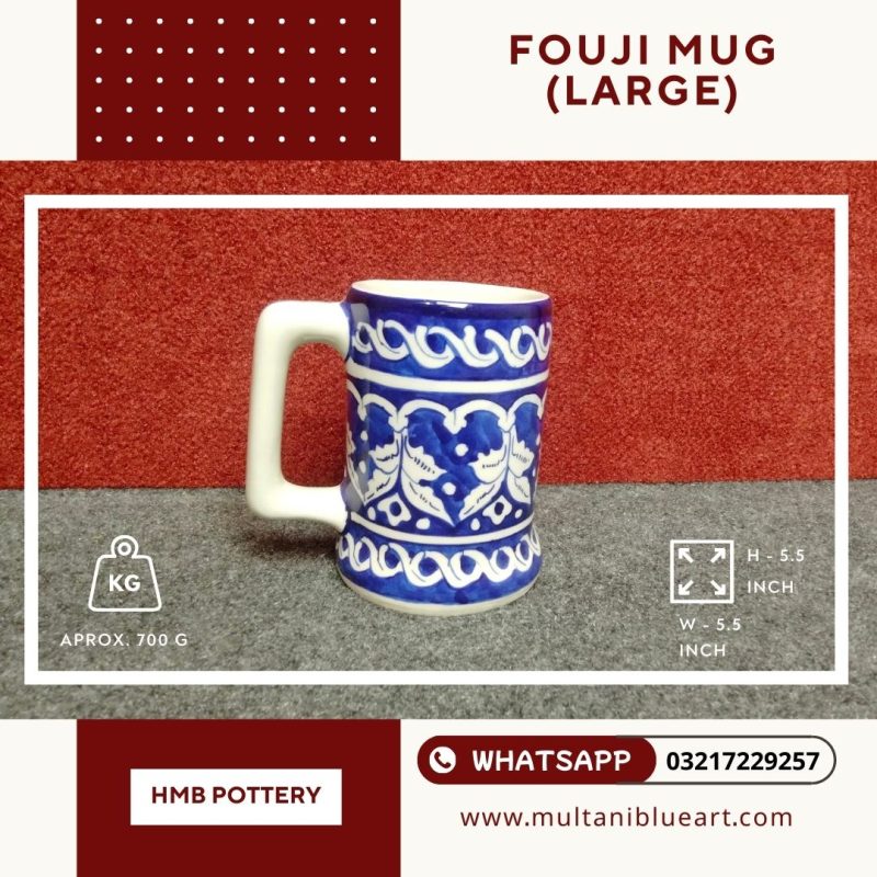 Fouji Mug (Large) - Multani Blue Pottery