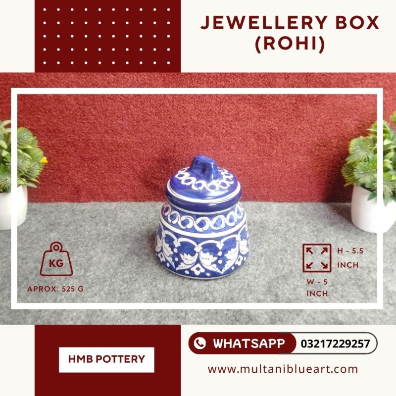 Jewellery Box (Rohi) - Multani Blue Pottery