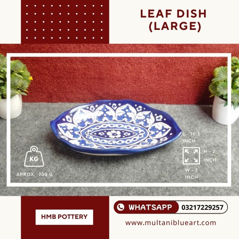 Leaf Dish (Large) - Multani Blue Pottery