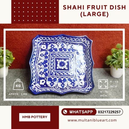Shahi Fruit Dish (Large) - Multani Blue Pottery