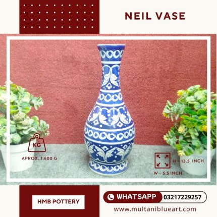 Neil Vase - Multani Blue Pottery