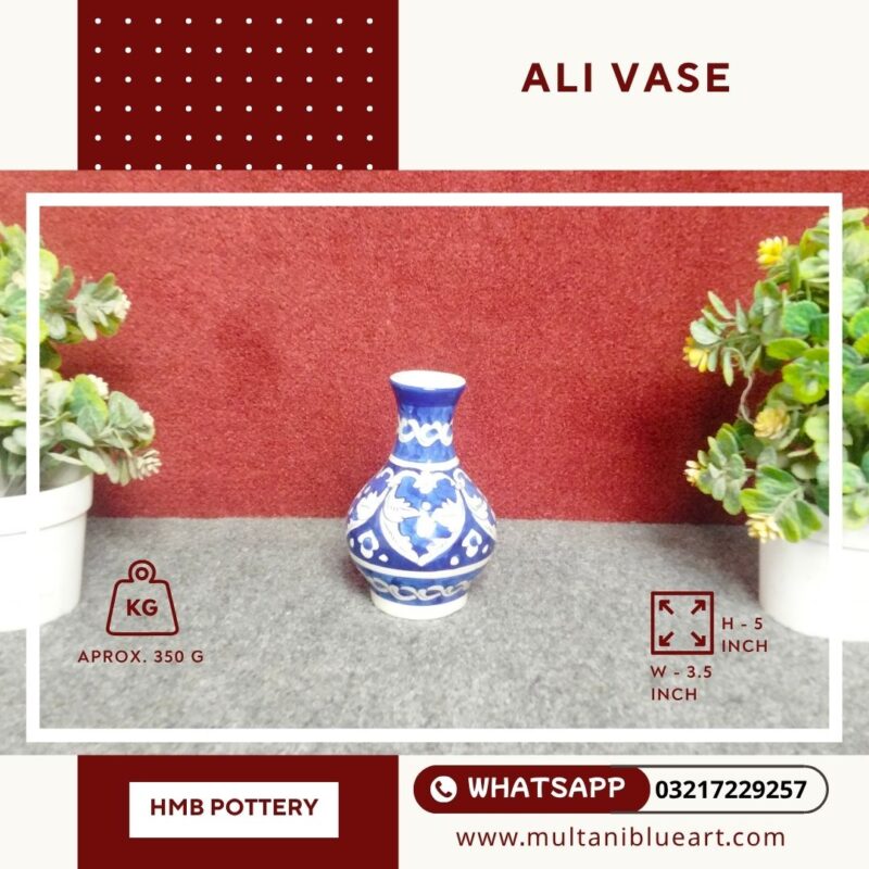 Ali Vase - Multani Blue Pottery