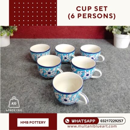 Cup Set - Multani Blue Pottery