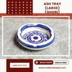 Ash Tray Large - Ghori Design , handmade Multani Blue Pottery