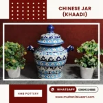 Chinese Jar - Khaadi Design , handmade Multani Blue Pottery